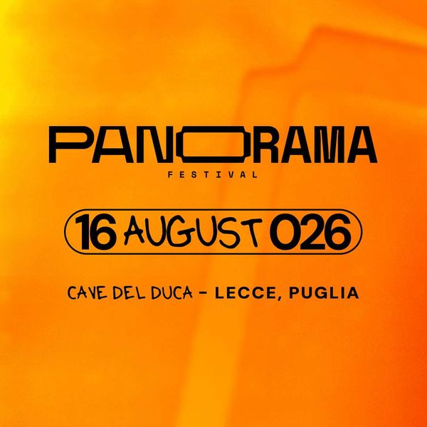 Locandina del Panorama Festival 2023 a Lecce, Puglia, il 16 agosto.