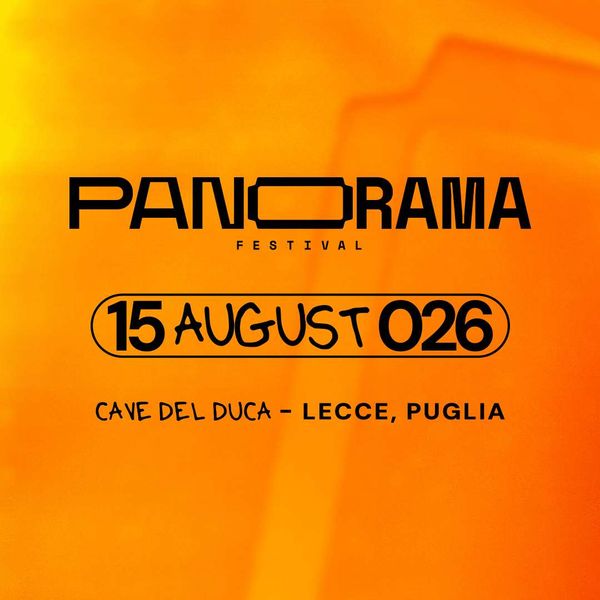 Locandina del Panorama Festival 2026 a Lecce, Puglia, il 15 agosto.