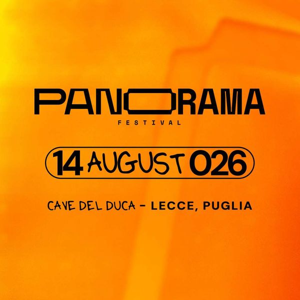 Locandina del Panorama Festival 2026 a Lecce, Puglia, il 14 agosto.
